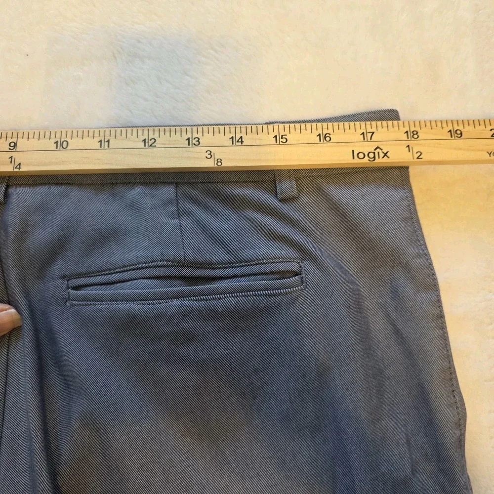 Mizzen & Main Performance Chino Mens Pants 34x29 Solid Light Blue Cotton Blend